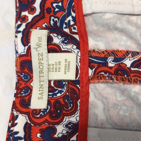 Saint Tropez West Paisley Print Shorts - Sz 8 - Picture 3 of 8